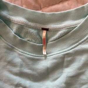 Free People Cropped Oversized Sweatshirt